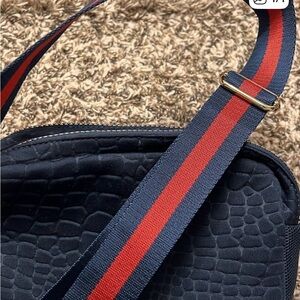 Stella & Dot Adjustable Gold Hardware Strap - Gold, Navy, Red